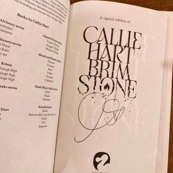 Waterstones SIGNED Exclusive edition of Brimstone special edition book - Picture 5 of 5